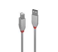 Lindy 36682 cavo USB 1 m USB 2.0 USB A USB B Grigio