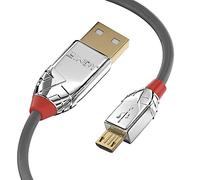 Lindy 36653 cavo USB 3 m USB 20 USB A Micro-USB B Grigio