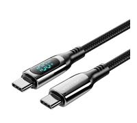Cavo USB 2.0 Tipo-C Vention TAYBAV 5A 100W 1,2m con Display LED Nero