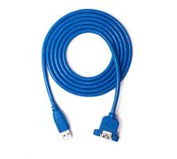 Cavo USB 3.0 1,8 M Tipo A Maschio A Femmina Con Adattatore A Vite In Blu