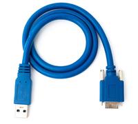 Cavo USB 3.0 60 Cm Micro B Maschio A Maschio Tipo A Adattatore A Vite In Blu