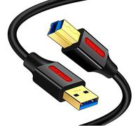 Cavo USB 3.0 A maschio a B maschio 4,6 m, Superspeed USB 3.0 tipo A a B maschio cavo compatibile con stampanti, docking station, driver rigidi esterni, scanner, hub USB e altri dispositivi (5 m)