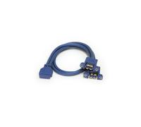 Cavo USB 3.0 da montaggio su pannello 2 porte - STARTECH - Connettore scheda madre IDC a 2x USB A - F/F