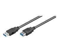 Ewent Cavo prolunga USB 3.0 Tipo A/Maschio/Femmina, per Hub USB, Disco Rigido, Stampante, Mouse etc, velocità di Trasferimento Fino a 5Gbit, 3m, Nero