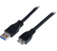 StarTech Cavo USB USB3CAUB1M – USB 3.0 SuperSpeed da A a Micro B 1 m Nero