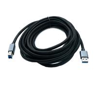 Cavo USB 3.0 SYSTEM-S 5 m tipo B maschio a tipo A maschio intrecciato