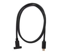 Cavo USB 3.1 100 cm tipo C maschio a femmina adattatore a vite in nero