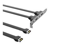 Cavo USB 3.1 con deflettore da 19 PIN/TIPO E a TIPO C anteriore C chassis PCI Bit 10 Gbps Cavo piatto corto A-50 cm