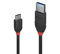 Cavo USB 3.1 Tipo C a A 3A Black Line, 1m