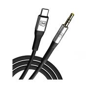 3mk Cavo da USB-C a jack 3,5 mm alluminio robusto suono nitido 1 metro, Nero