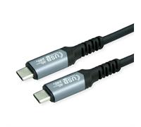 VALUE USB4 Gen3x2 - Cavo USB Tipo C C-C, STST, 40 Gbits, 240 W, nero, 1 m