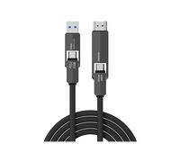 CAVO USB 4SMARTS 4smarts 549240 Cavo USB-C a USB-C USB4 Gen 3x2 40 Gbit/s 240 W Nero