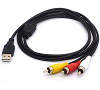 Cavo USB a 3RCA. Cavo USB maschio a 3 RCA maschio. Cavo splitter audio e video. Adattatore di prolunga per Mac, PC, TV, M/M, convertitore da 1,5 m.