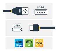 StarTech.com Cavo USB C Ricarica Veloce da 1m Cavetto USB tipo C 2.0 Spiralato di Alimentazione e Sincronizzazione Cavo Adatt