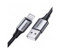 CAVO USB-A A LIGHTNING UGREEN UG-60156 - di ricarica, nylon intrecciato, 1 m, ricarica rapida 2,4A