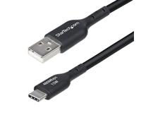 StarTech.com Cavo di Ricarica USB-A a USB-C da 4m - Cavetto di Carica Rapida Type-C fino a 3A, Cavo Dati USB 2.0, TPE - Nero