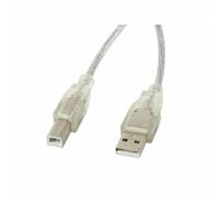 Cavo USB A con USB B Lanberg CA-USBA-12CC-0018-TR 1,8 m 480 Mbit/s Bianco Tra
