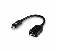 Cavo USB A con USB C V7 V7U3C-BLK-1E Nero