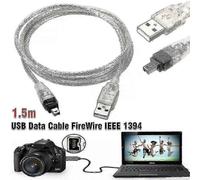 Cavo USB a FireWire 4-pin da 1,5 metri per fotocamere Mini DV a supporto della trasmissione di dati audio e video