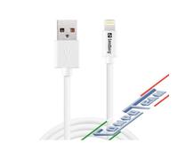 440-75 Sandberg USB to Lightning MFI 1m White NONE - Only use for non-battery it