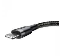 Cavo USB A per Lightning Baseus Cafule 0,5 m 2,4 A Grigio Nero