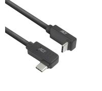 Cavo USB ACT AC3570C USB-C angolato 2m 10Gbps 60W 4K PVC Nero