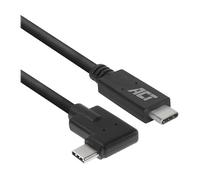 ACT Cavo USB C ad angolo retto 1m, cavo USB 3.0 a 90 gradi, cavo USB C PD 60W ricarica rapida, velocità dati 5Gbps - AC7406