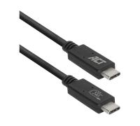 ACT Cavo USB 4 tipo C, cavo Thunderbolt 3, cavo 20 Gbps USB C, 5 K o doppio 4 K a 60 Hz video per monitor, ricarica EPR 240 W, 1 metro, certificato USB-IF - AC7431