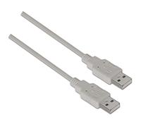 AISENS Cable USB 2.0 A101-0021 CONECTORES USB Tipo A Macho/A Macho 1M Beige