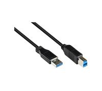 Good Connections - 2510 - 025 Porta/Cavo per Stampante USB 2.0 a Maschio a Maschio B, 0,25 m Grigio Nero Nero 0,50 m