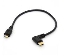 Cavo USB angolare da USB di tipo C a micro USB, 90 gradi da USB-C maschio a Micro-B maschio, adattatore e convertitore per MacBook Pro, laptop e dispositivi Android 90°Tipo C - Micro