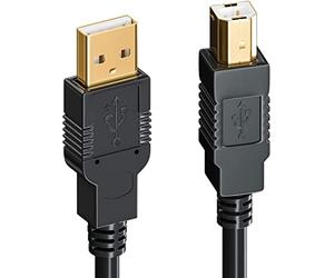 Cavo USB attivo da 15 m per stampante, scanner, fax e stampante multifunzione - nero