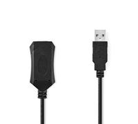 Cavo USB Nedis CCGL60EXTBK100 10m USB 2.0 A maschio-femmina nero