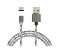 Avizar Cavo magnetico USB verso USB Type-C 1m in nylon intrecciato