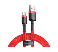 Baseus Cafule Cable - USB to USB-C Connect & Charge Cable 2 A, 2 m (Red)