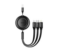 CAVO USB BASEUS Baseus CAMJ010001 Cavo USB 3.2 Gen 1 USB-A a USB-C/Micro USB-A/Lightning Nero 1,1 m