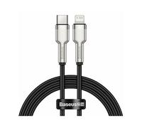 Baseus Cafule Series - Cavo dati in metallo da tipo C a Lightning PD, 20 W, 1 m, colore: Nero
