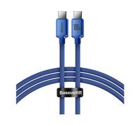 Baseus Crystal Shine 100W 120 cm PD Type-C cavo di ricarica Blu