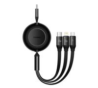 Baseus Cavo 3-in-1 Bright Mirror 4 USB-C/Micro/Lightning 100W 3,5A 1,1m Nero