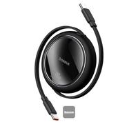 Cavo USB Baseus Free2Pull Mini USB-C 100 cm Retrattile 60W Nero Cluster