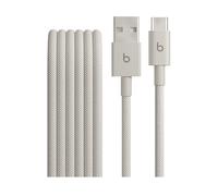 Beats da USB-A a USB-C Cavo in tessuto intrecciato, ricarica rapida, resistente e antigroviglio, caricatore compatibile per dispositivi Apple e Android USBC (1,5 m) - Grigio guizzo
