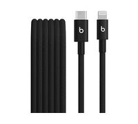 Beats in tessuto intrecciato da USB-C a Lightning Cavo, ricarica rapida, resistente e antigroviglio, caricatore compatibile per dispositivi Apple con porte Lightning (1,5 m) - Nero nucleare