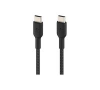 Belkin Cavo intrecciato da USB-C a USB-C (2 m, 240 W) - Cavo di ricarica rapida morbido e flessibile, cavo di ricarica di tipo C per iPhone 16, Galaxy S25, Pixel 9, MacBook, iPad Pro e altro, nero
