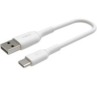 Belkin Cavo USB-C a USB-A BoostCharge 15 cm, bianco per iPhone 16/15 e Samsung Galaxy S24