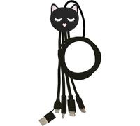Cavo USB Bigben Connected YKCBLANDYXXLCATB 5 in 1 USB-A USB-C Lightning 1 m Nero