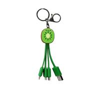 YELLO KOKO YKCABLEMLTKIWI - Cavo 3 in 1 A/mUSB+USBC+MFI 0,15 m Kiwi