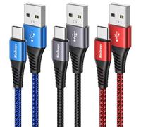 Cavo USB C [1M 3Pezzi],Cavo USB Type-C Caricabatterie Cavetto Ricarica Rapida Filo Caricatore Carica per Samsung Galaxy S23 S22 S24 S21 S20 S10 S9 S8 Note 20 10,Xiaomi Redmi Note 8T 7 8 9 Pro,MI 12 11