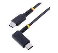 StarTech.com Cavo di Ricarica USB-C a 90° da 30cm - Cavetto di Ricarica Veloce USB Tipo-C per uso intensivo - Cavo Dati USB 2.