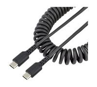 StarTechcom Cavo USB C Ricarica Veloce da 50cm Cavetto USB tipo C 20 Spiralato di Alimentazione e Sincronizzazione Resisten