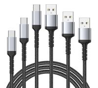 Cavo USB C 2 m, Nylon USB A a USB C 3A Ricarica Rapido Cavo Tipo C compatibile con Samsung Galaxy S23 22 S21 S20 S10 S9 S8 Plus Note 10 9 8, Huawei, Google Pixel, Xiaomi